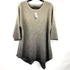 Chelsea & Theodore black and gold tunic